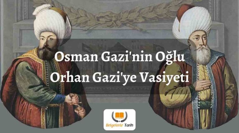 Osman Gazi'nin Oğluna Vasiyeti