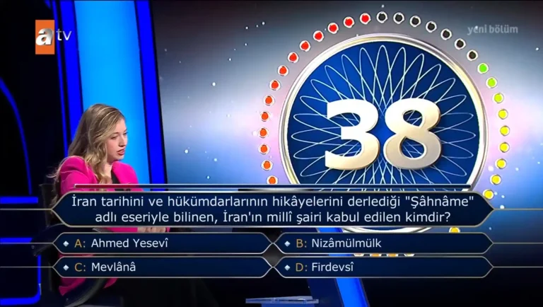 İran tarihini ve hükümdarlarının hikâyelerini derlediği “Şâhnâme” adlı eseriyle bilinen, İran’ın millî şairi kabul edilen kimdir?